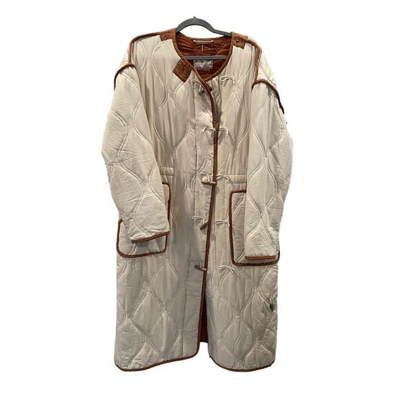 NWT / Free People / Lush It Duffle Coat / Quilted Boho Car Coat - Picture 3 of 6